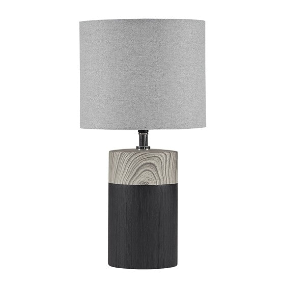 Nicolo Textured Ceramic Table Lamp (Black)
