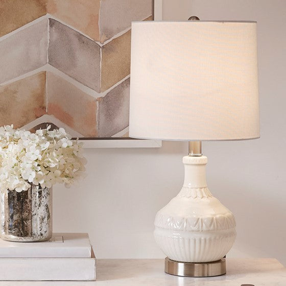 Gypsy Embossed Boho Table Lamp (Low Stock)