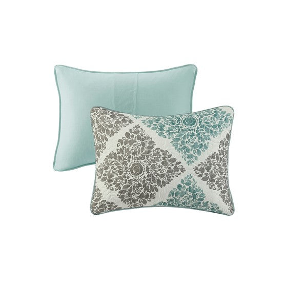 Claire 6 Piece Printed Quilt Set with Throw Pillows