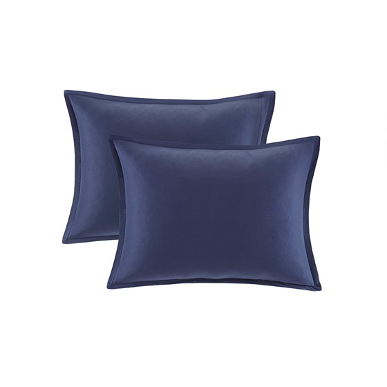 Finn Shark Cotton Comforter Set (Green/Navy)