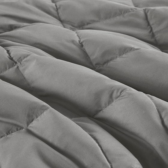 Hadly Goose Feather and Down Wearable Throw (Grey)