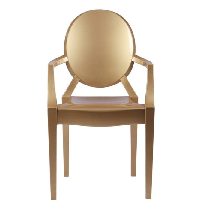 Louis Ghost Armchair - Gold Version - Reproduction