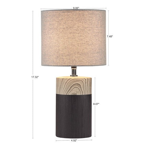 Nicolo Textured Ceramic Table Lamp (Black)