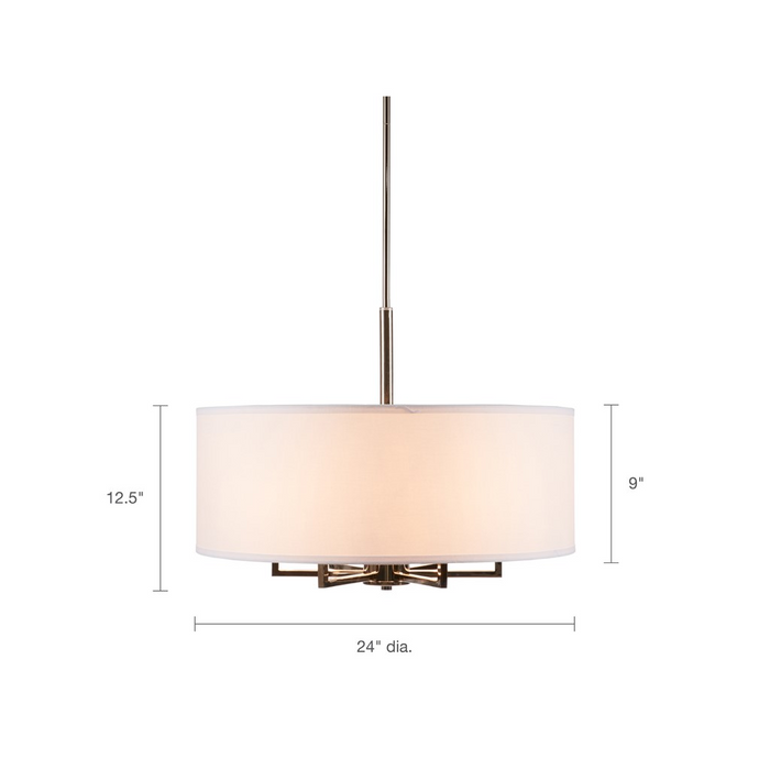 Broderick 6 Bulb Chandelier (Low Stock)