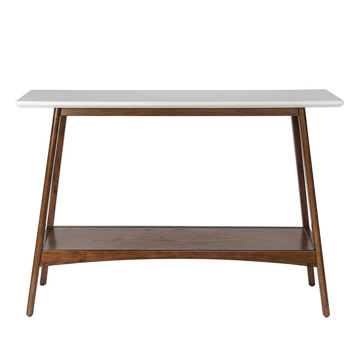 Parker Console Table White Pecan