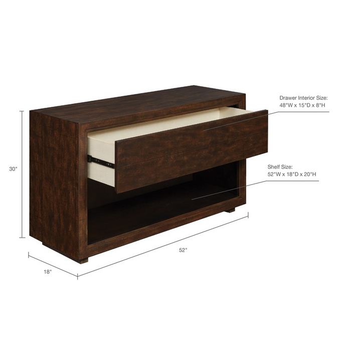 Bay Console Dark Mahogany Table (Low Stock)