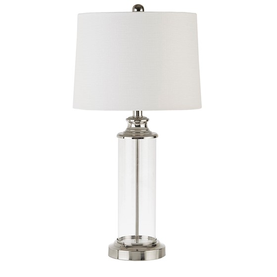 Clarity Table Lamp set of 2 (Silver)