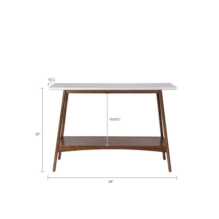 Parker Console Table White Pecan