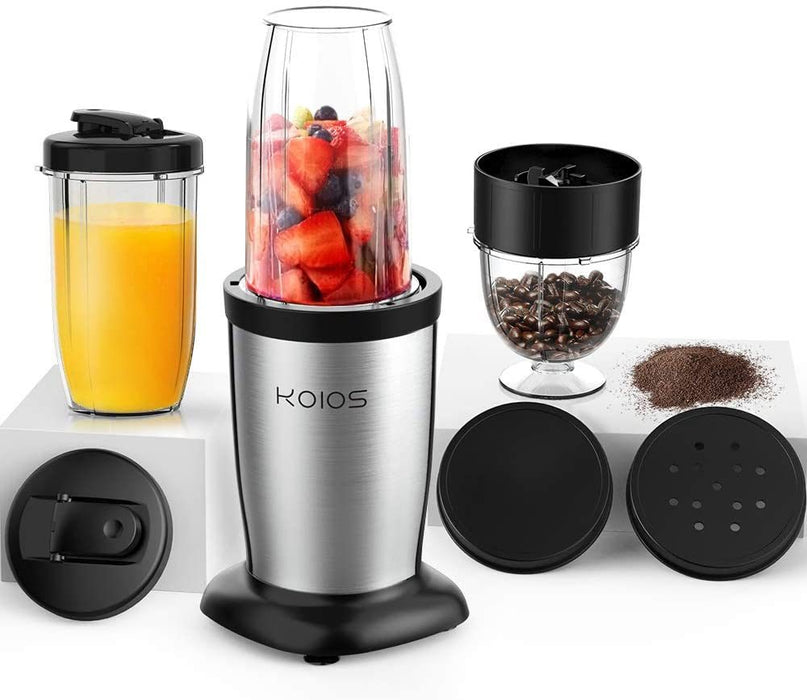 KOIOS 850W Personal Powerful 6 Leaf Blade Mini Blender