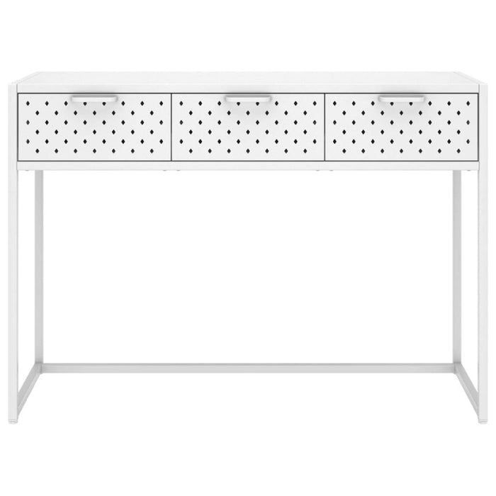 Classic (Large) Console Table White 41.7"x13.8"x29.5" Steel