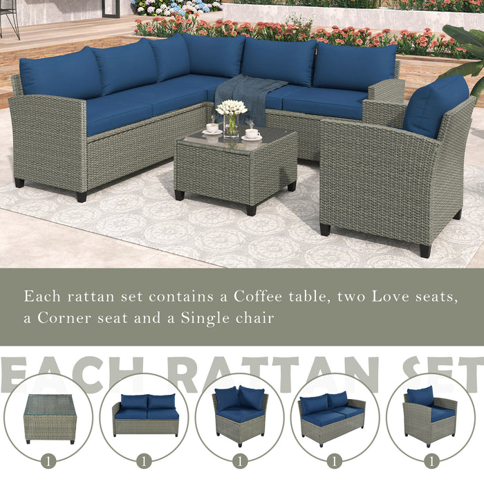5-Piece Comfort Living Outdoor Conversation Set With Coffee Table