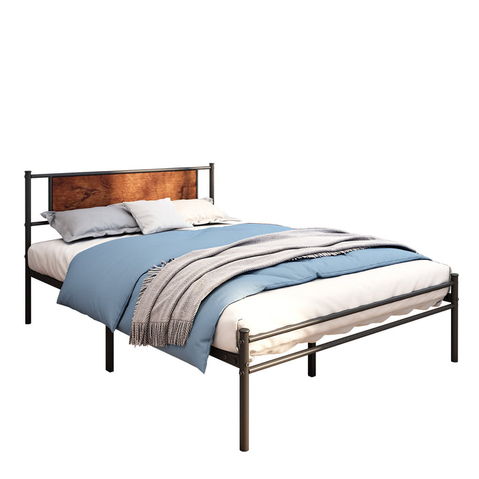 Queen size Simplism Metal bed frame  (Noise Free Design)