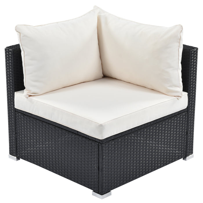 6-Piece Simple Living PE Rattan Wicker Patio Furniture