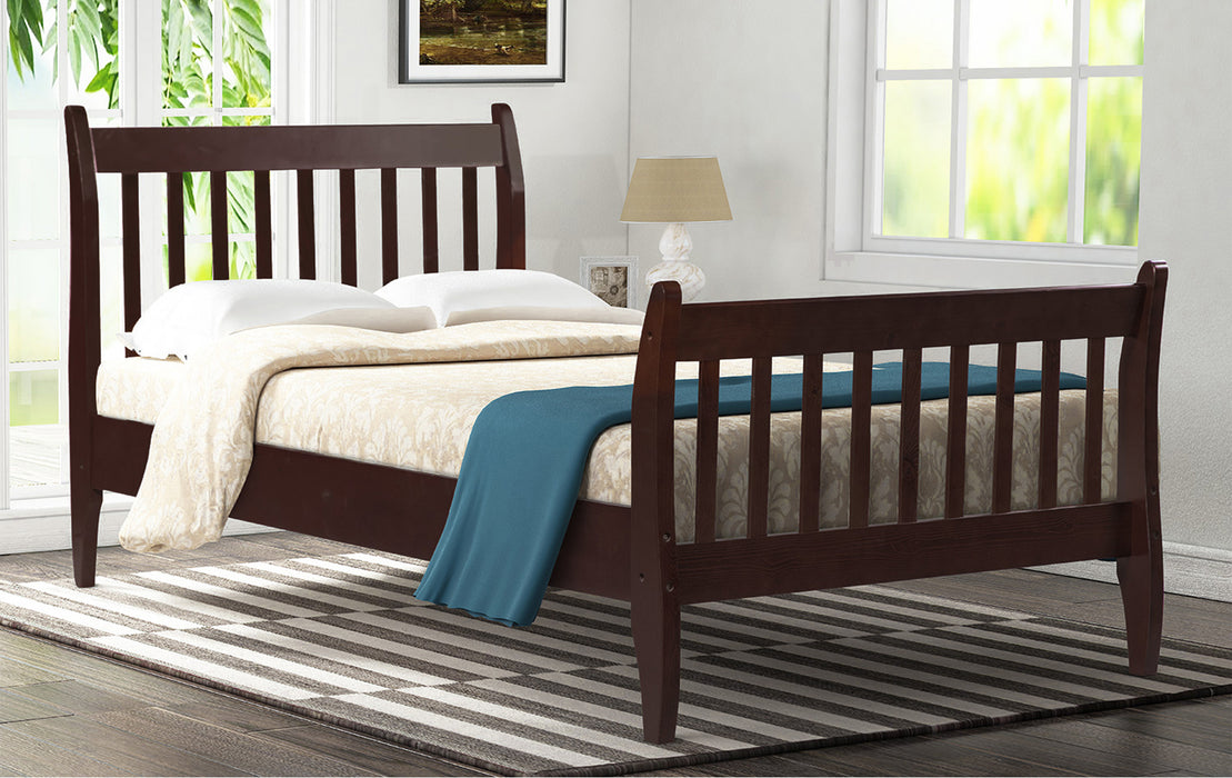 New Space Platform Twin Bed Frame Mattress Foundation with Wood Slat Support