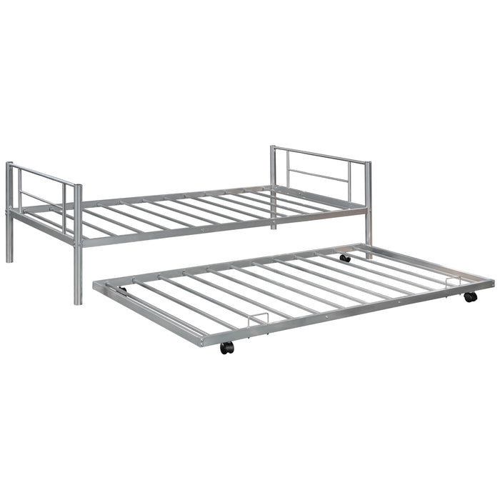 Twin over twin bunk bed with trundle