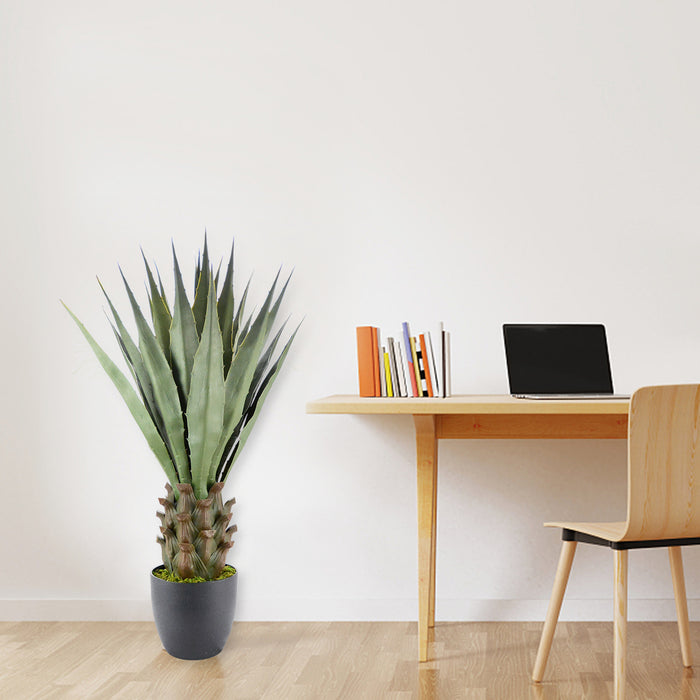 86cm Agave 25lvs Artificial Plants with 7.7"black pot