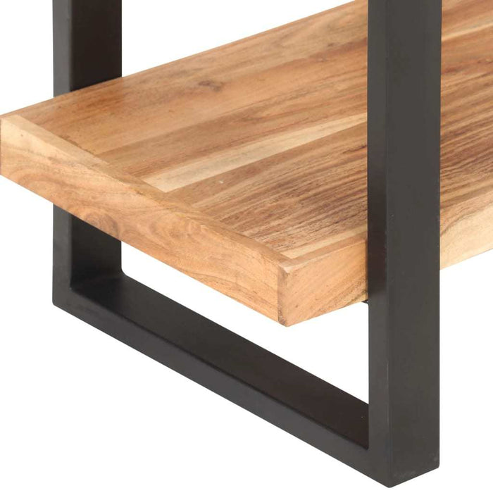 4-Tier Bookcase 47.2"x15.7"x70.9" Solid Acacia Wood