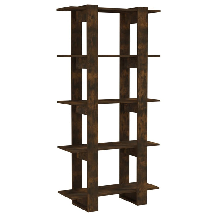 Book Cabinet/Room Divider Smoked Oak 31.5"x11.8"x63" Chipboard