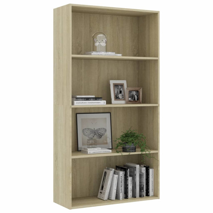 4-Tier Book Cabinet Sonoma Oak 31.5"x11.8"x59.6" Chipboard