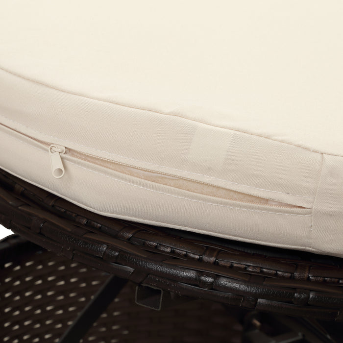 Elegant Crafts Round Outdoor Sectional Sun Bed