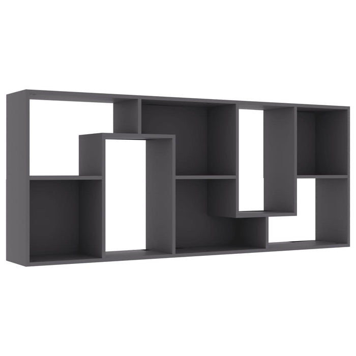 Book Cabinet Gray 26.4"x9.4"x63.4"