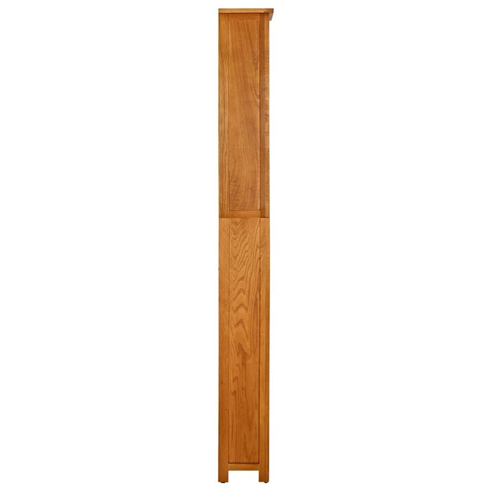 7-Tier Bookcase 23.6"x8.6"x78.7" Solid Oak Wood