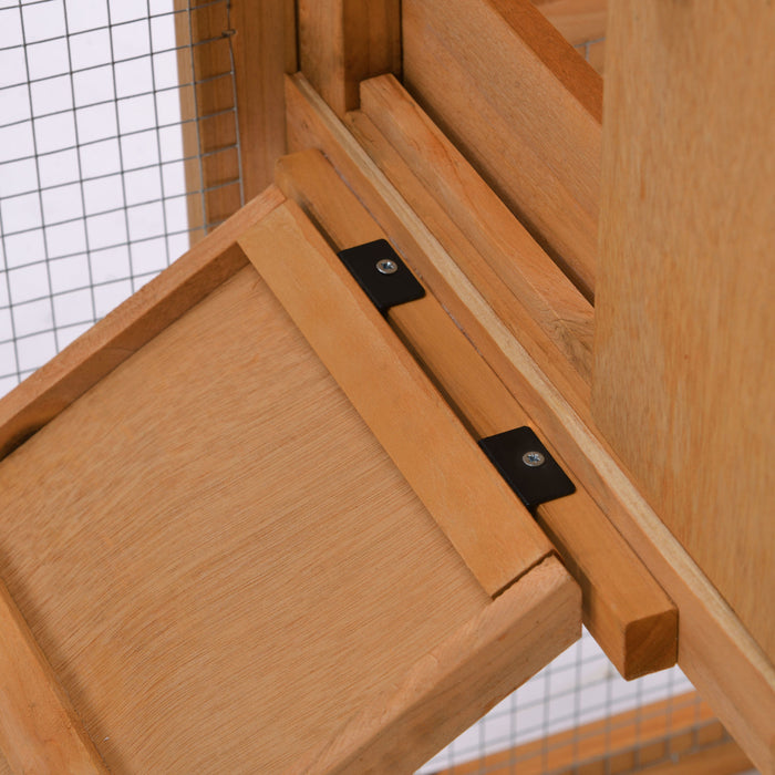 Topmax Large Outdoor Wooden Chicken Coop Poultry Cage Rabbit Hutch