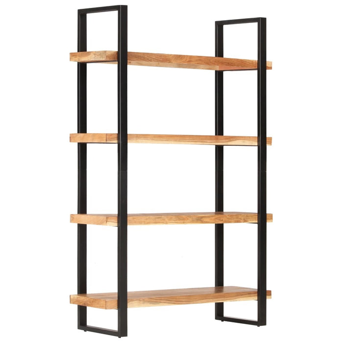 4-Tier Bookcase 47.2"x15.7"x70.9" Solid Acacia Wood
