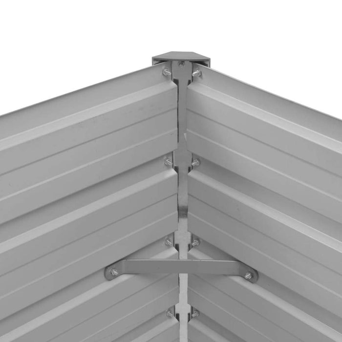 Garden Raised Bed Anthracite 139.4"x15.7"x30.3" Galvanised Steel