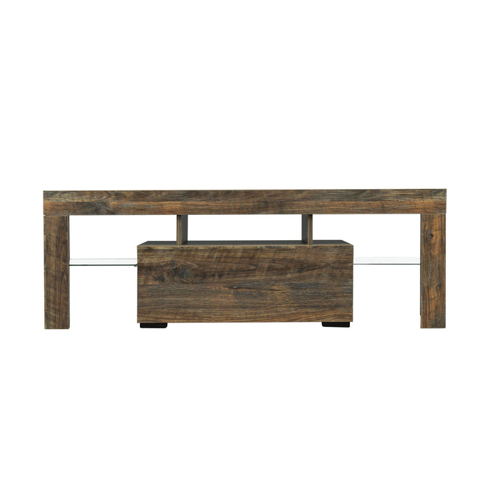 55-Inch Modern Elegant LED RGB Lights TV Stand