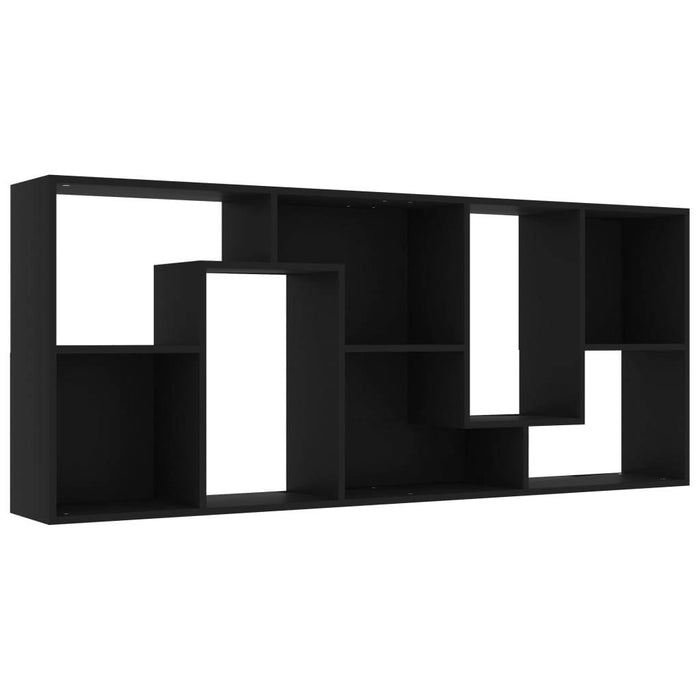 Book Cabinet Black 26.4"x9.4"x63.4"
