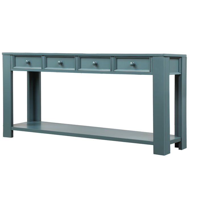 Simmons Entryway Hallway Sofa Table (Dark Blue)