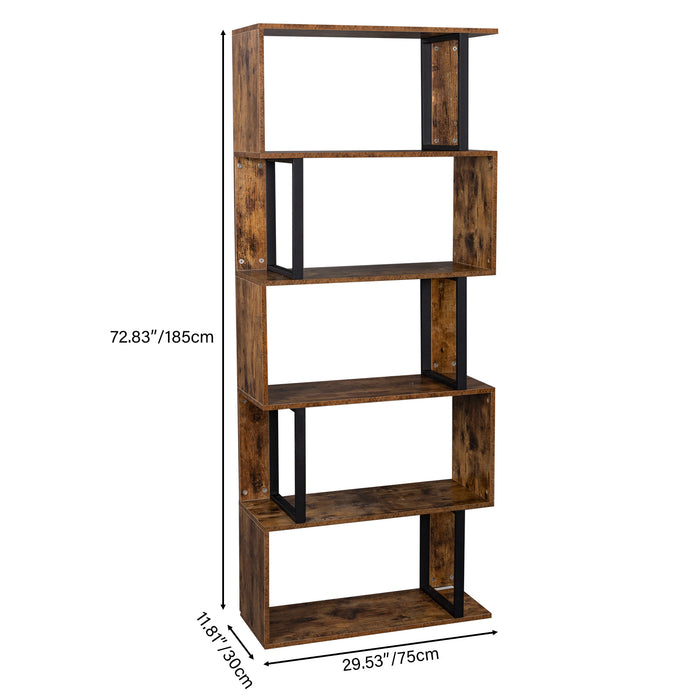 5 Tier Display Freestanding Multifunctional Decorative Storage Shelf