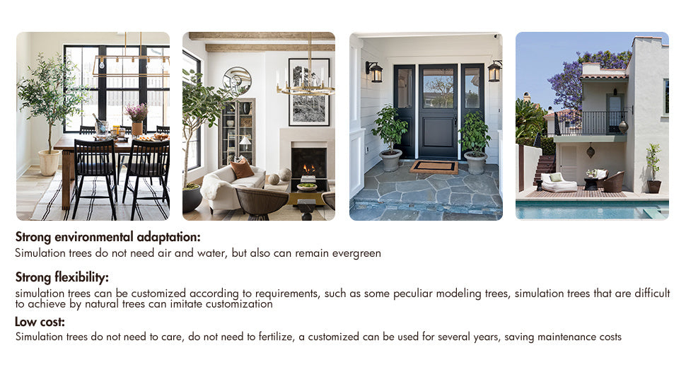 110cm Open Smile Artificial Home Decor Tree