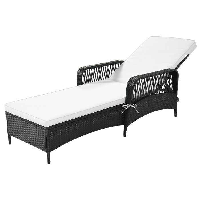 Outdoor patio pool PE rattan wicker chair wicker sun lounger