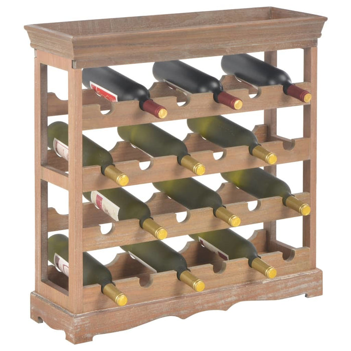 Classic Brown Wine Cabinet