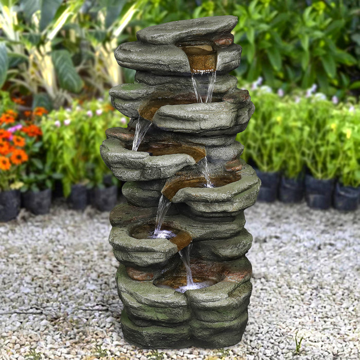 Stone Path Outdoor Water Fountain