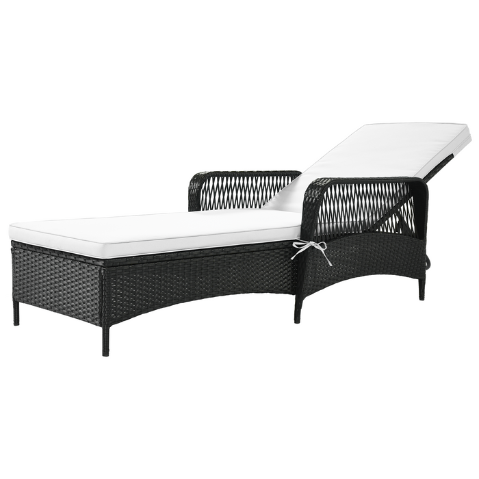 Outdoor patio pool PE rattan wicker chair wicker sun lounger