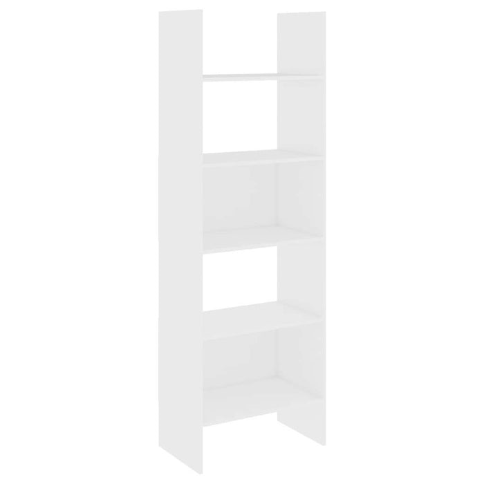 4 Piece Book Cabinet Set White Chipboard