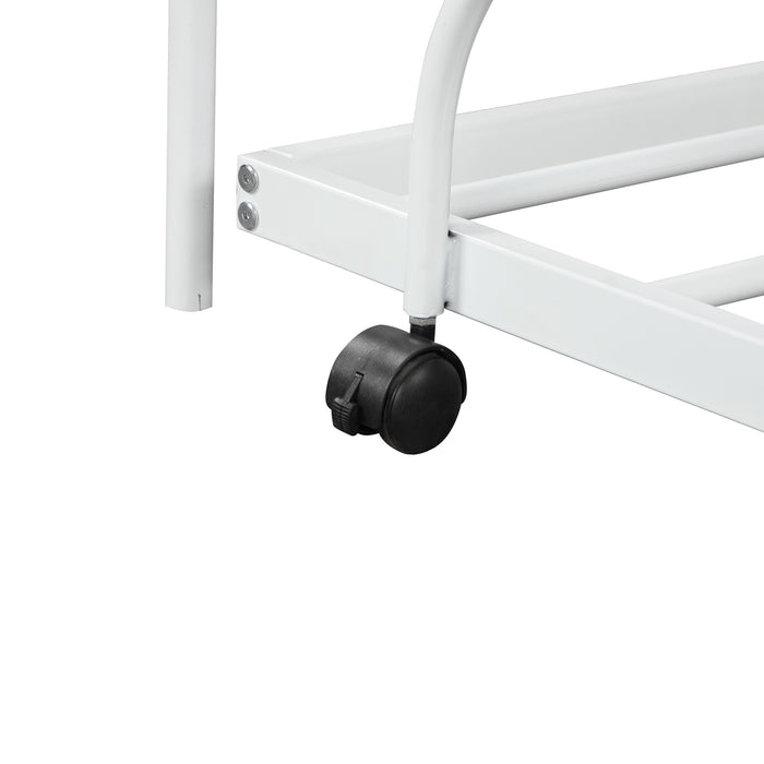 Metal Daybed with Trundle,Twin Size