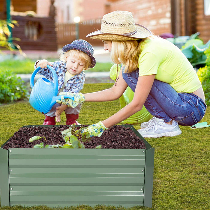Bosonshop Raised Garden Bed Steel Planter