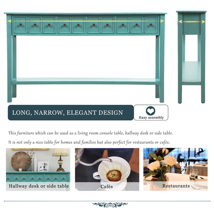 Rustic Entryway Console Table