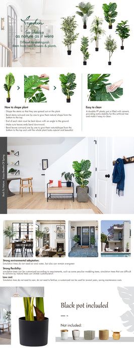 110cm Open Smile Artificial Home Decor Tree