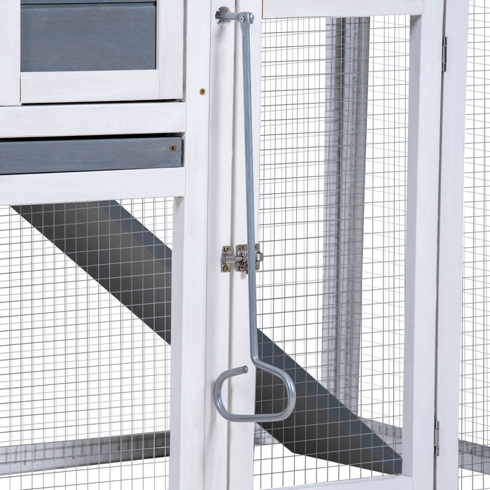 Sturdy Pet Rabbit Hutch Wooden House Chicken Coop for Small Animals