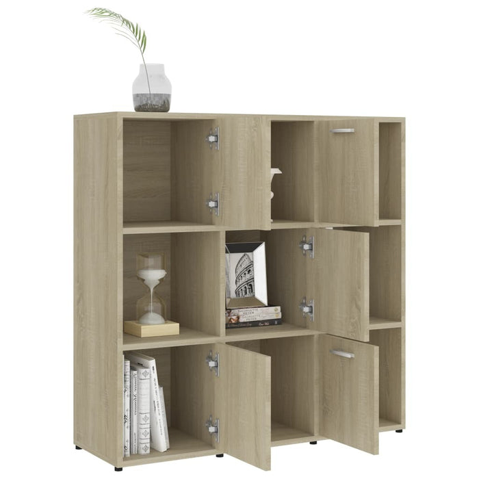 Book Cabinet Sonoma Oak 35.4"x11.8"x35.4" Chipboard