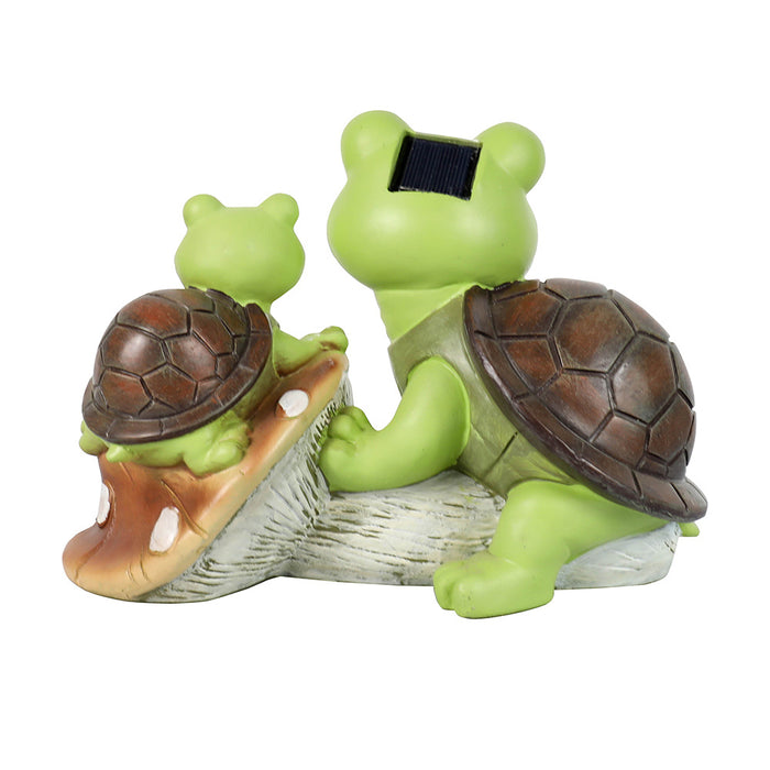 Garden Statue Cute Frog Face Turtles