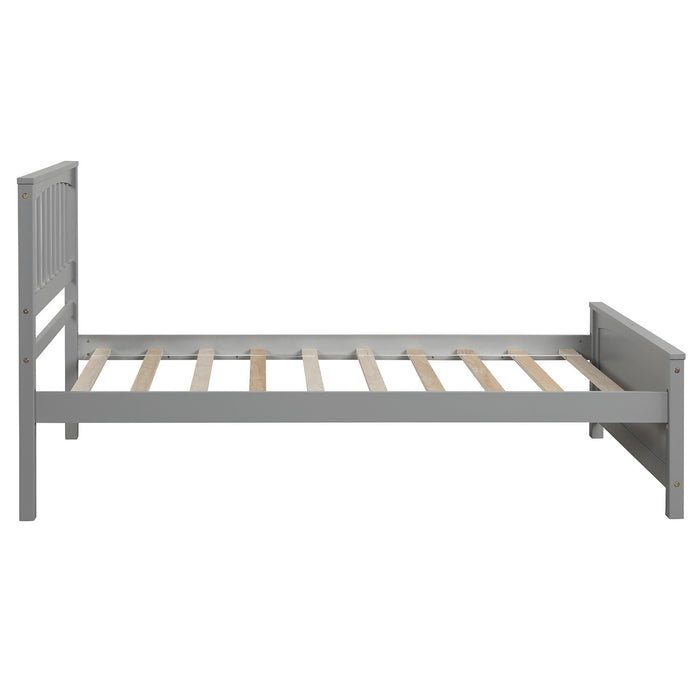 Wood Platform Bed Twin size Platform Bed