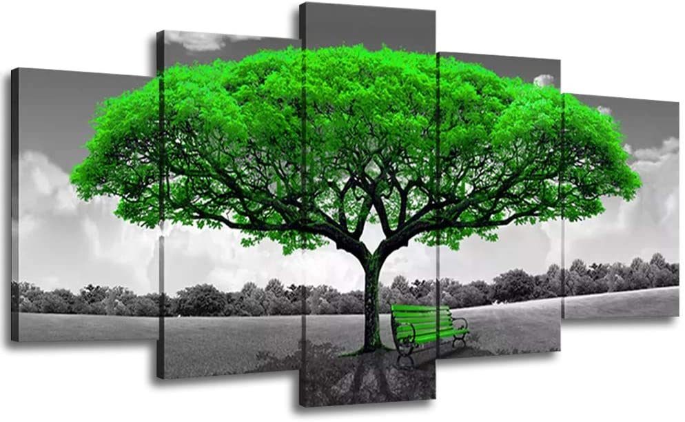 Green Tree Landscape Wall Art