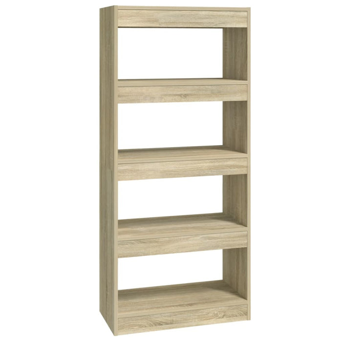 Book Cabinet/Room Divider Sonoma Oak 23.6"x11.8"x53.1" Engineered Wood
