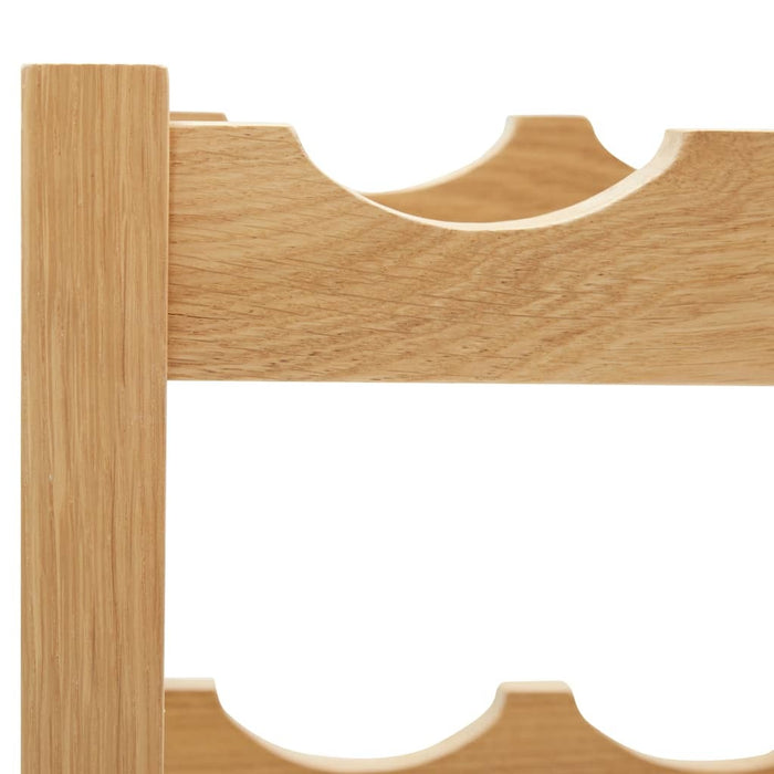 Wine Rack for 12 Bottles 18.5"x8.3"x14.2" Solid Oak Wood